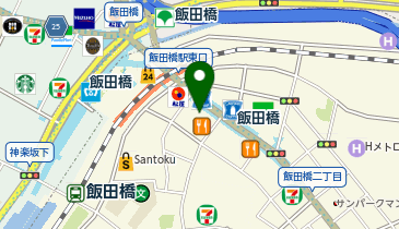 珈琲館 飯田橋店の地図画像