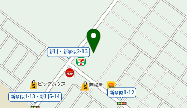 なごやか亭 新琴似店の地図画像