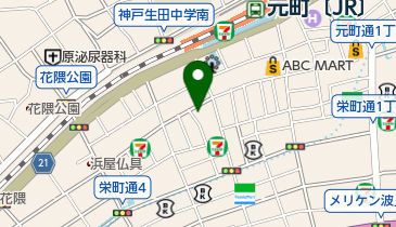 本高砂屋 神戸元町本店の地図画像