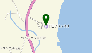 下田プリンスホテル メインダイニングルーム かもめの地図画像