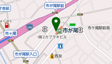 しぶそば 市が尾店の地図画像