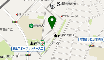 田園ぽてと 新百合ヶ丘店の地図画像