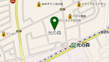 レインボーハット 光の森店の地図画像