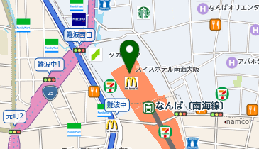 スイスホテル南海大阪 シュンの地図画像