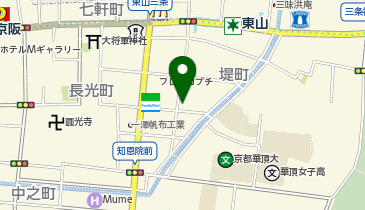 木の花 東山三条の地図画像