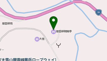層雲峡 朝陽亭の地図画像