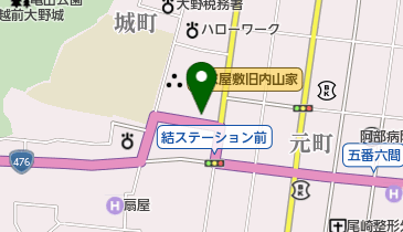 越前おおの はいから茶屋の地図画像