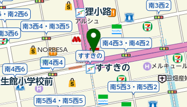鮮魚 炭火 くま蔵の地図画像