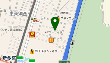 串かつ 花道の地図画像