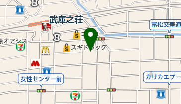 せいだい屋 尼崎武庫之荘店の地図画像