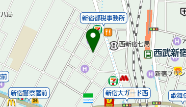 とんかつほしのの地図画像