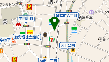 天宝 渋谷店の地図画像