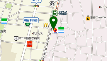 鳴門屋製パン桃谷店 2Fレストラン ジミーの地図画像