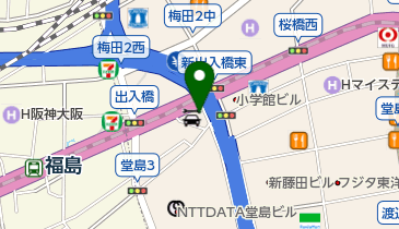 出入橋きんつば屋の地図画像