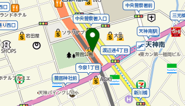 PAUL 三越福岡店の地図画像