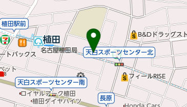 Cafe Downey 植田店の地図画像