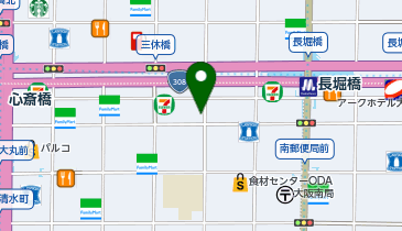 串かつの本家 近江屋 心斎橋鰻谷の地図画像