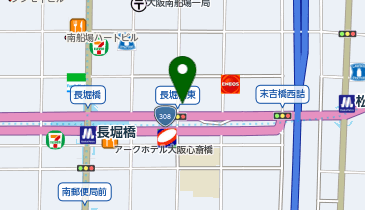 ?龍 長堀店の地図画像