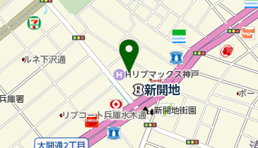 割烹大力の地図画像
