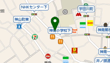 虎子食堂の地図画像