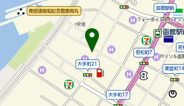 はこだて浪漫館の地図画像