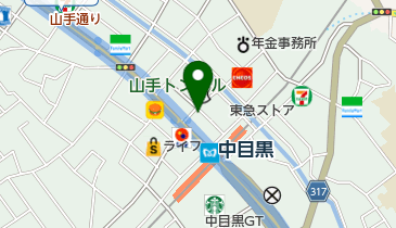 釜あげスパゲッティ すぱじろう 中目黒の地図画像