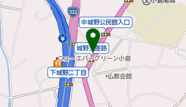 焼鳥城野の地図画像