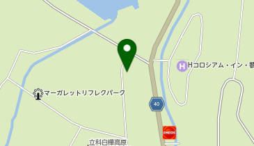 カフェレストラン女神湖駅の地図画像