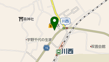 カンパーニュ 川西本店の地図画像