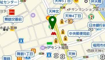 玄海丸 天神店の地図画像