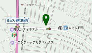 ふくべえもつ煮とやきとりのお店の地図画像