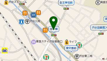 インド定食ターリー屋 渋谷並木橋店の地図画像