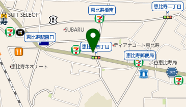 Brown Sugar Ebisuの地図画像