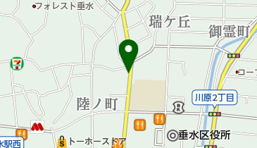 里鉄板焼の地図画像