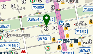 屋台のラーメンの地図画像
