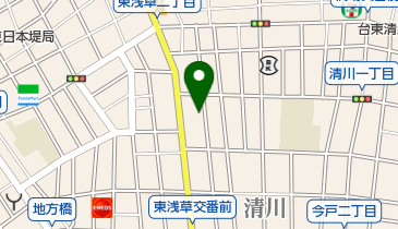 焼き魚 あら川の地図画像