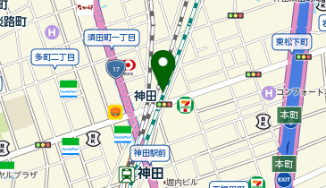 かんだデザートの地図画像
