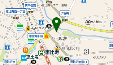 恵比寿横丁 もつ鍋 鉄板焼 だるまてんぐの地図画像