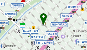 割烹 おか野の地図画像