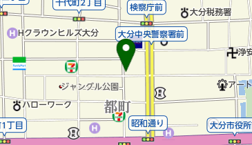 アリストンホテル大分 バー イザラの地図画像