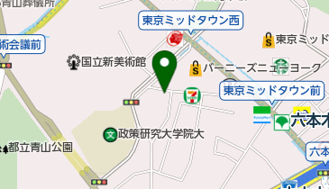 魚輝 六本木の地図画像