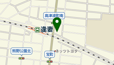 おかだや 高津波店の地図画像