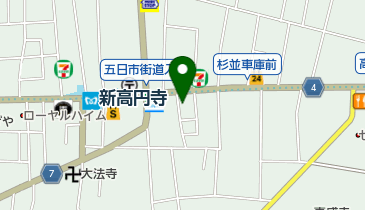 台北餃子の地図画像