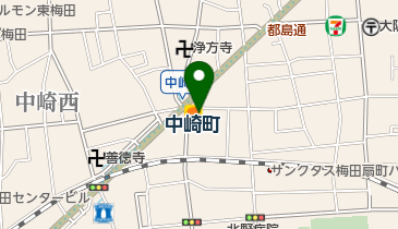 倶蘇た麗 中崎店の地図画像