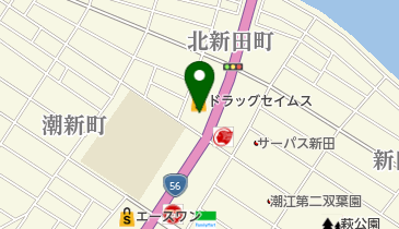 丸源ラーメン (高知潮江店)の地図画像