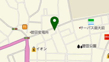 麺工房 天真爛漫の地図画像