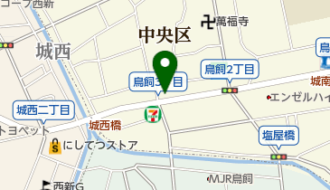奥田商店の地図画像