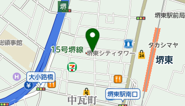 堺うどんちはやの地図画像
