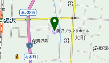 湯沢グランドホテル レストラン グランドアの地図画像