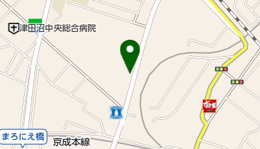 テキサス 津田沼の地図画像